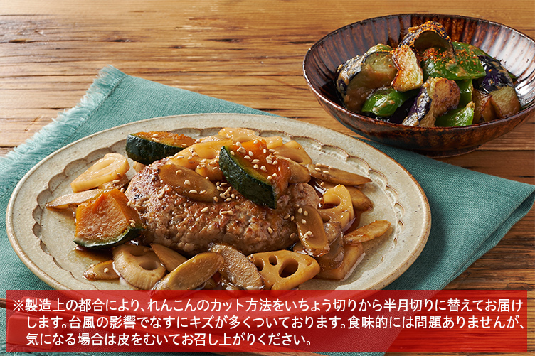 Kit2人前/【超ラク】シャキっと根菜の和風バーグ