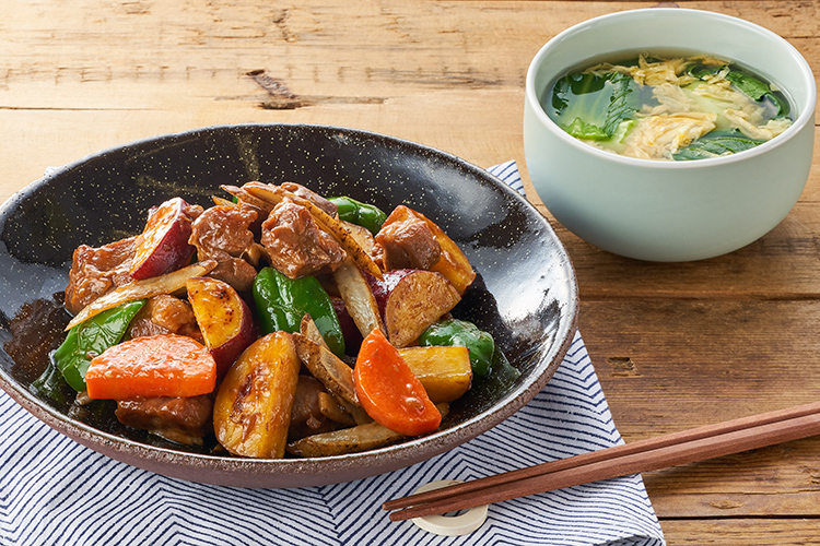 Kit3人前 やわらか豚すね肉とおいも中華風炒め Isetan Door Kit3人前 やわらか豚すね肉とおいも中華風炒め Isetan Door
