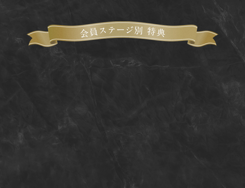 会員ステージ別特典