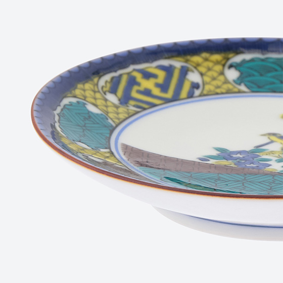 九谷豆皿 古九谷色絵双鳥秋草図|ISETAN DOOR