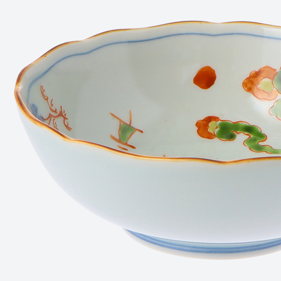 まるぶん]色絵山水文 向付|ISETAN DOOR