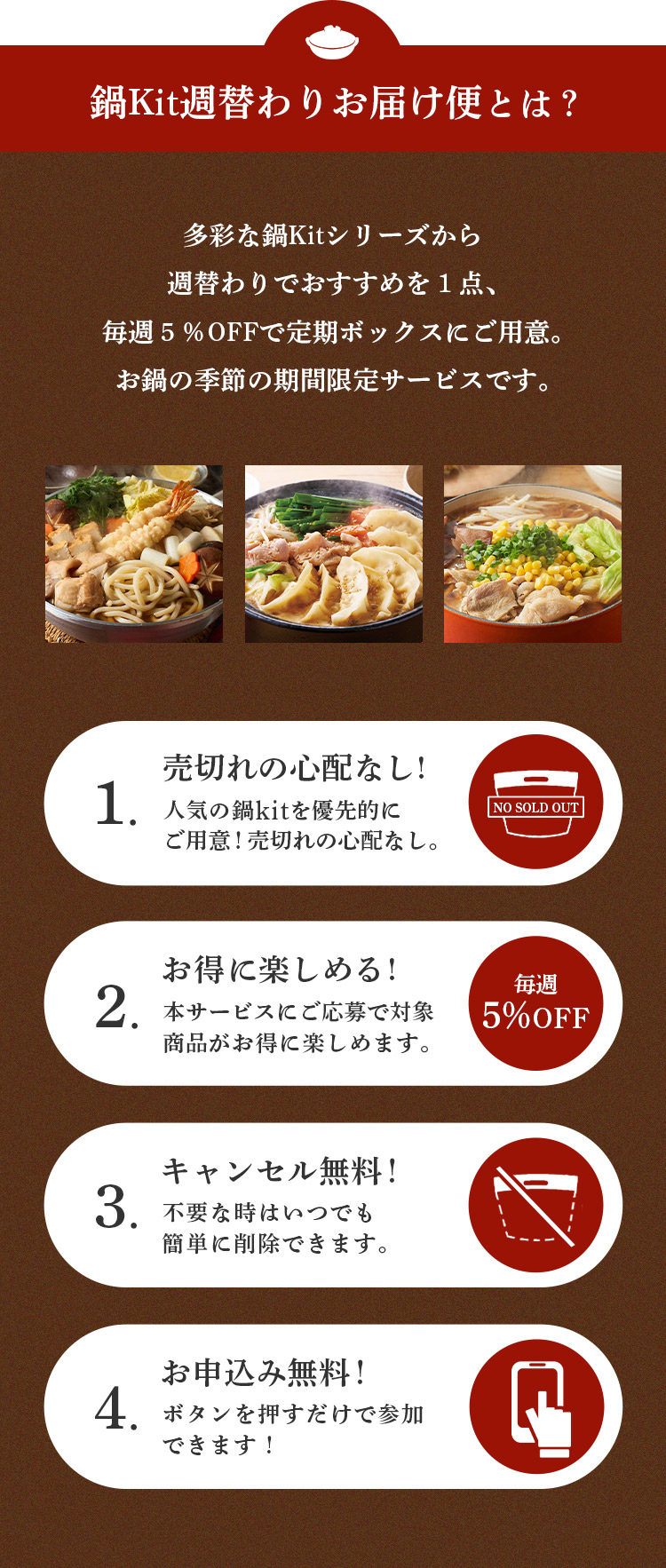 鍋kit週替わりお届け便とは?